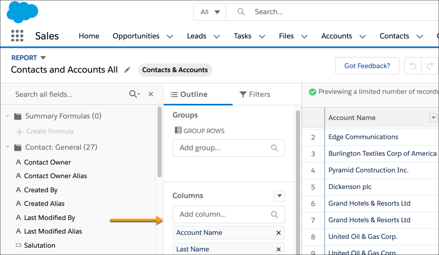 Auto Add Fields to Custom Report Types - Winter '21